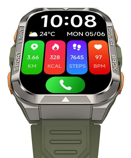 EAN 6931548324072 - Blackview W80 Pro 4,85 cm (1.91") TFT Digital 280 x 320 Pixeles Pantalla táctil Verde, Plata GPS (satélit imagen 5