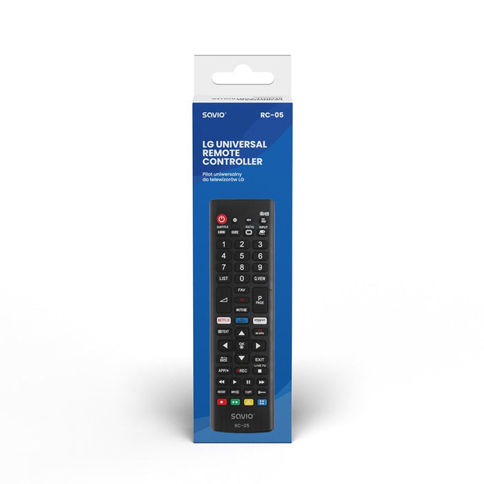 EAN 5901986043690 - Savio RC-05 do TV LG mando a distancia IR inalámbrico TV, Universal Botones imagen 2