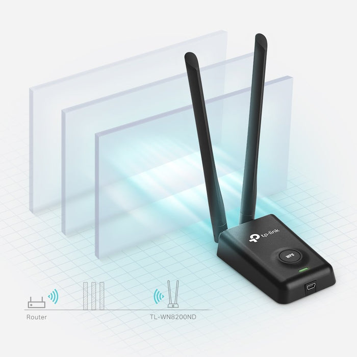EAN 6935364050740 - TP-Link TL-WN8200ND adaptador y tarjeta de red WLAN 300 Mbit/s imagen 5