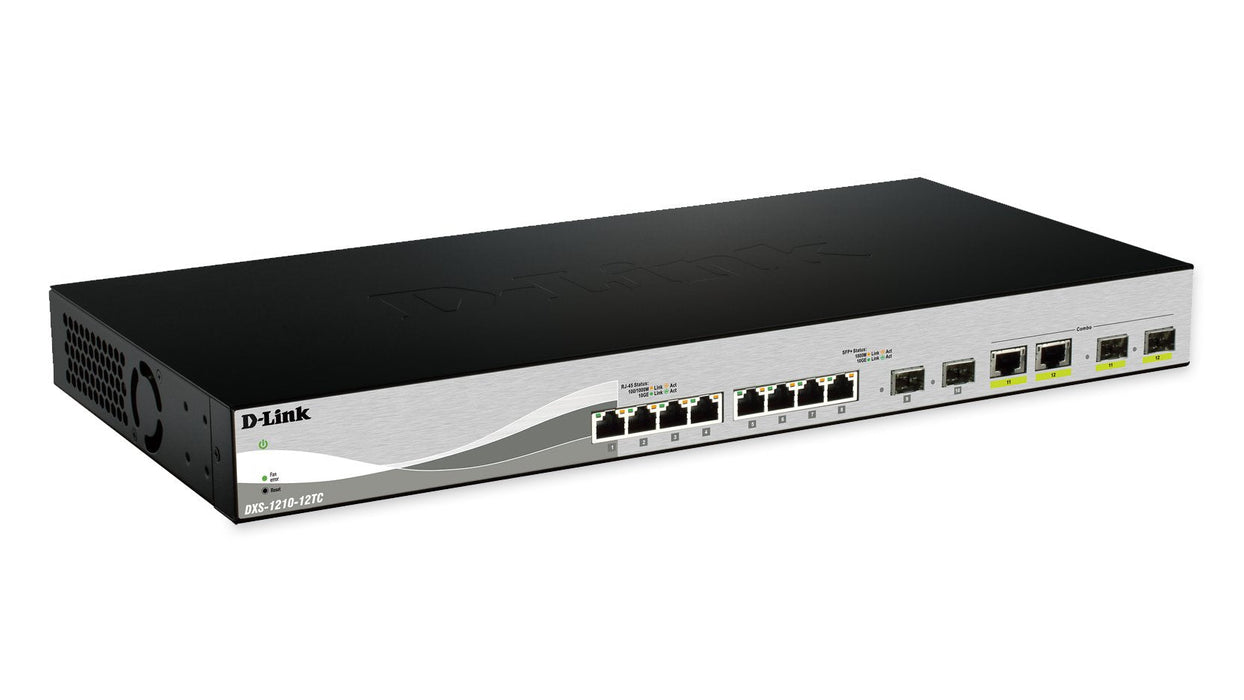 12 Port Smart Managed Switch Including 10x10 Sfp+ Ports & 2 X Combo 10gbase-T/Sfp+ Uplink Ports- 10 X 10g Sfp+ Ports- 2 X 10gbase-T/Sfp+ Combo Auto-Negotiating Ports- Switching Capacity 240 Gbps- Advance Power Saving Features Half-/Full-Dup