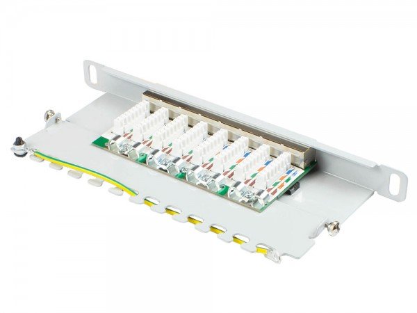 Good Connections Patchpanel 10"Cat. 6 8-P. 0,5 He Lichtgr.