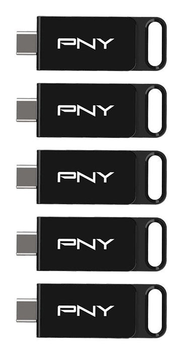 Usb-Mick 64gb Pny Elite Usb 3.2 Type-C 5-Pack Retail