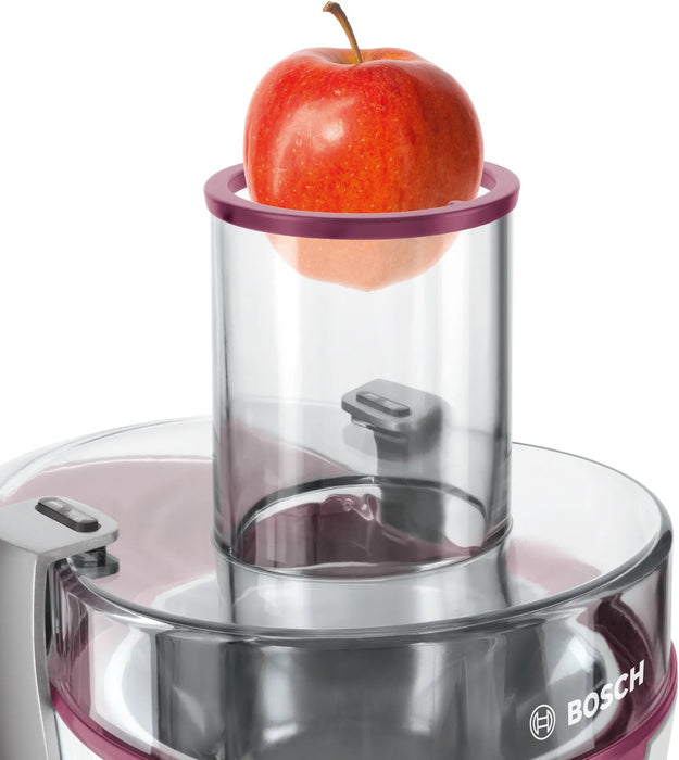 EAN 4242002812090 - Bosch MES25C0 exprimidor Licuadora centrífuga 700 W Cereza (fruta), Transparente, Blanco imagen 4