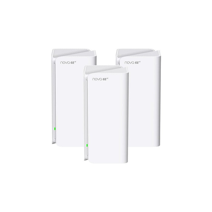 EAN 6932849425710 - Tenda MX21 Pro(3-pack) Tribanda (2.4 GHz / 5 GHz / 6 GHz) Wi-Fi 6 (802.11ax) Blanco Interno imagen 1