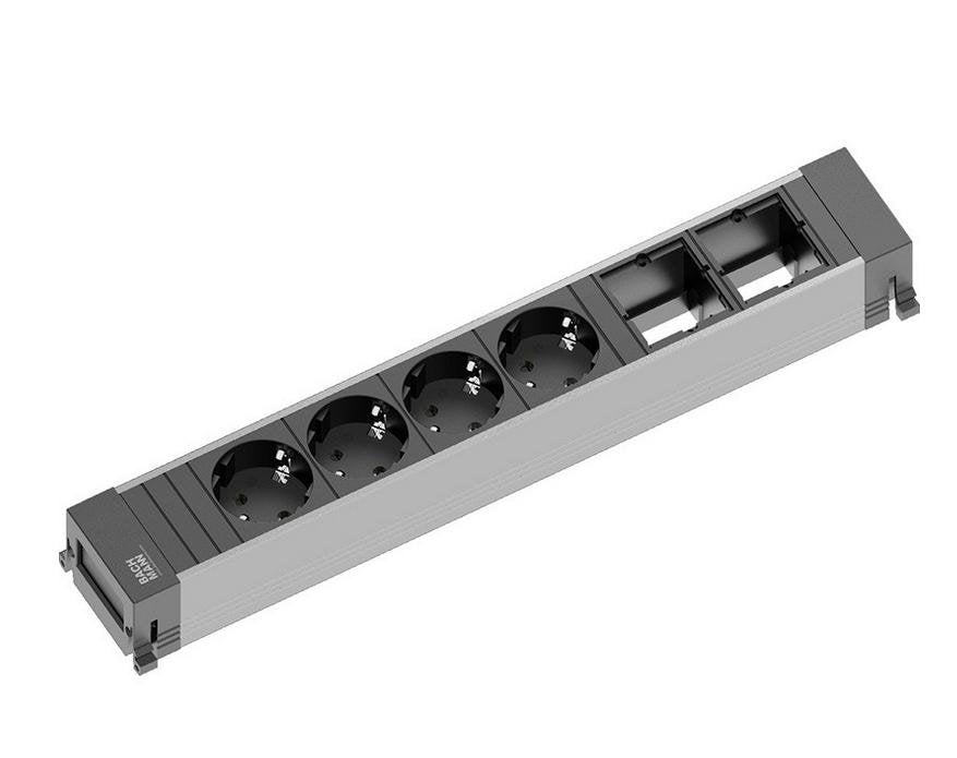 EAN 4016514027002 - Bachmann 916.030 base múltiple 4 salidas AC Negro imagen 1