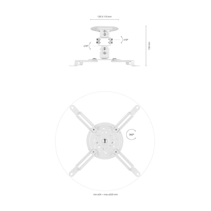 EAN 8436574707441 - AISENS CP03TSR-129 montaje para projector imagen 4