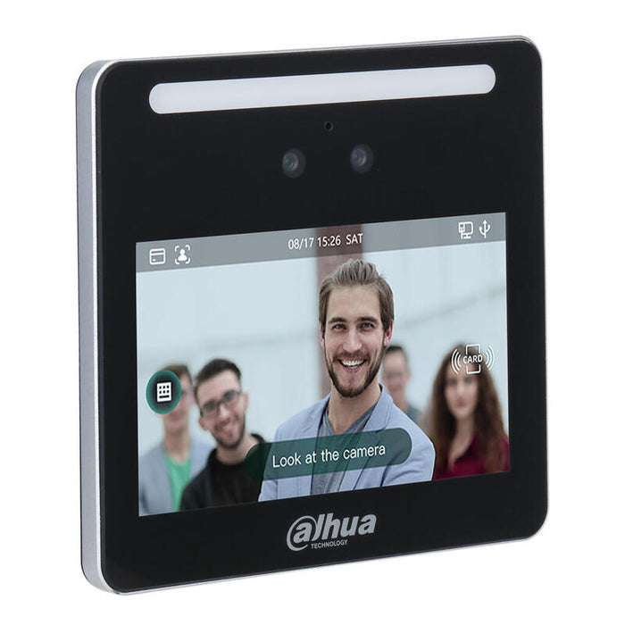 Dahua Asa3213gl-Mw Terminal De Control De Presencia Ip Con Reconocimiento Facial, Tarjeta Mifare, Pin