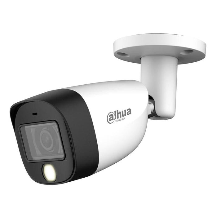 Dahua Hac-Hfw1500cm-Il-A-0280b-S2 Tubular Hdcvi 4en1 5m Full Color Dwdr Iluminación Dual Led20m/Ir20m 2.8mm Ip67 Mic