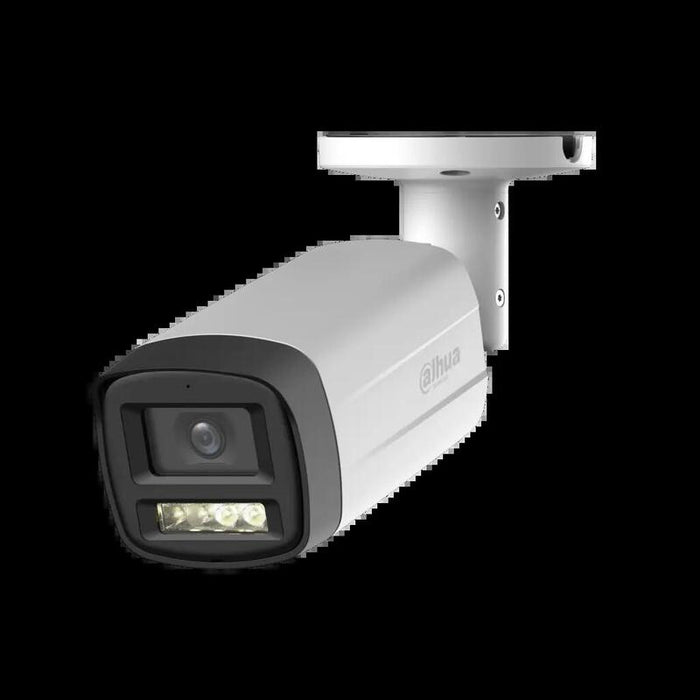 Dahua Hac-Hfw1500th-Il-A-0280b-S3 Tubular Hdcvi 4en1 5m Starlight Iluminación Dual Led80m/Ir80m 2.8mm Ip67 Mic