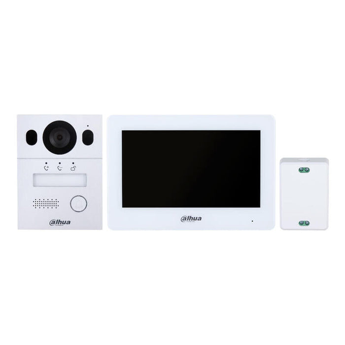 Dahua Ktx01(F) Kit Videoportero Híbrido Wi-Fi De 2-Hilos Ip Exterior Para Insertar + Monitor Interior