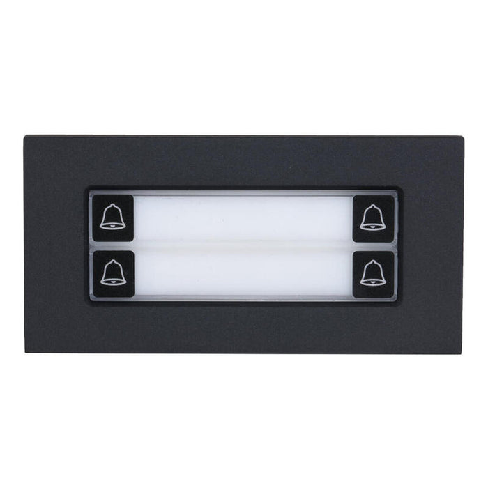 Dahua Vto4202fb-Mdb4 Estación Exterior Modular Para Videoportero Ip Con 4 Botones Para Series Vto4202f-X. Color Negro