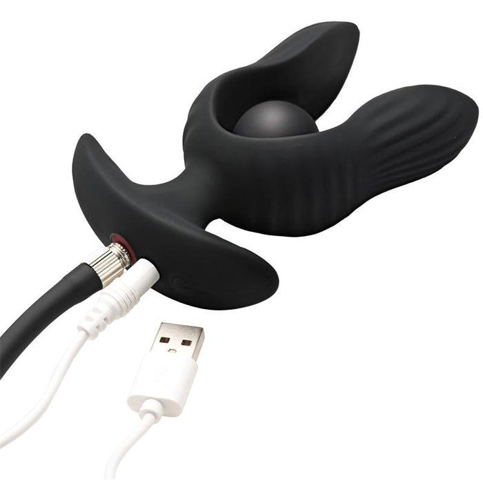 Dark Pearl Plug Anal Con Inflado Y Vibración Con Control Remoto