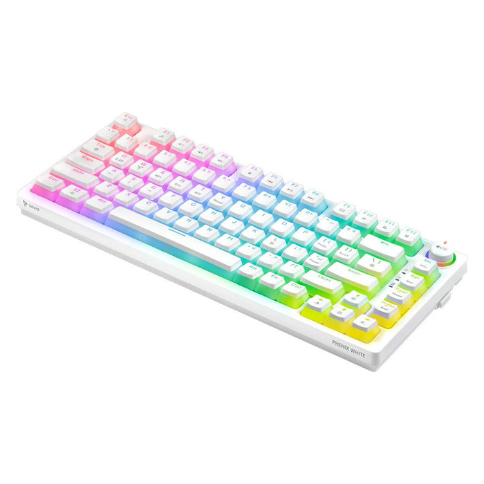 EAN 5901986049296 - Savio Phenix WHITE GAT RED PUD teclado Juego USB + Bluetooth QWERTY Internacional de EE.UU. Blanco imagen 3