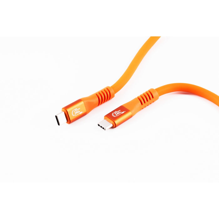 Shiverpeaks Usb-C Ladecable 3.2, 240w, Naranja, 0,5m