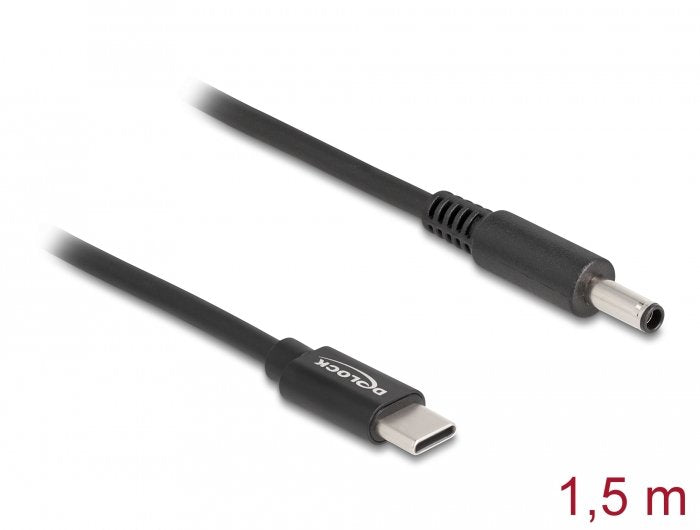 Delock Notebook Ladecable Usb Type-C Stecker Zu Dell 4,5 X 3,0 Mm Stecker