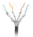 EAN 5901969448139 - Lanberg LCS6-21CU-0305-BK cable de red Negro 305 m Cat6a S/FTP (S-STP) Alrededor imagen 4