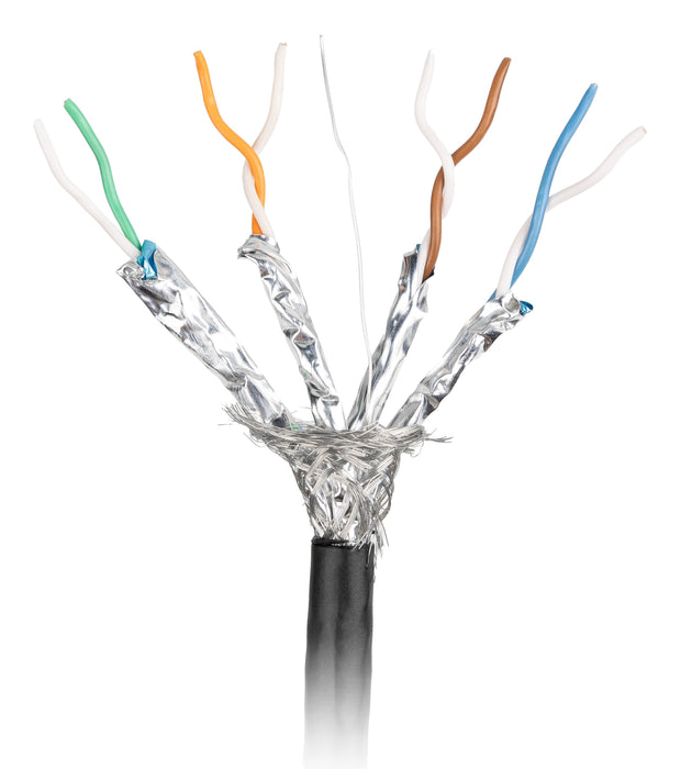 EAN 5901969448146 - Lanberg LCS7-21CU-0305-BK cable de red Negro 305 m Cat7 S/FTP (S-STP) Alrededor imagen 4