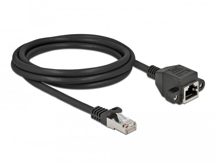 Cable Delock 87002 De Red Negro 2 M Cat6a S/Ftp (S-Stp)