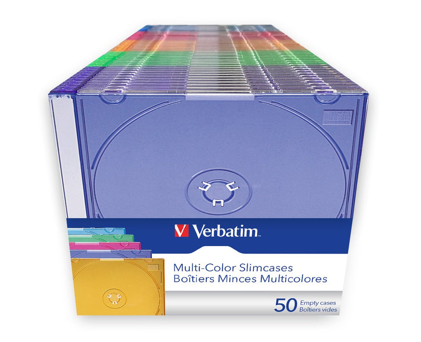 EAN 0023942499732 - Verbatim 49973 caja para almacenaje de discos ópticos 50 discos Colores surtidos imagen 2