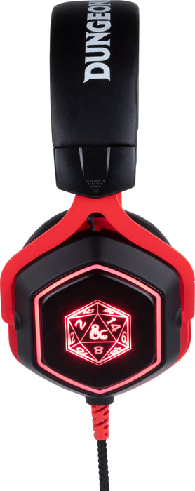 Headset Konix Dungeons And Dragons 7.1 D20 Micro Flexible Multiplataforma Kx-Dnd-Gh-R20-Pc
