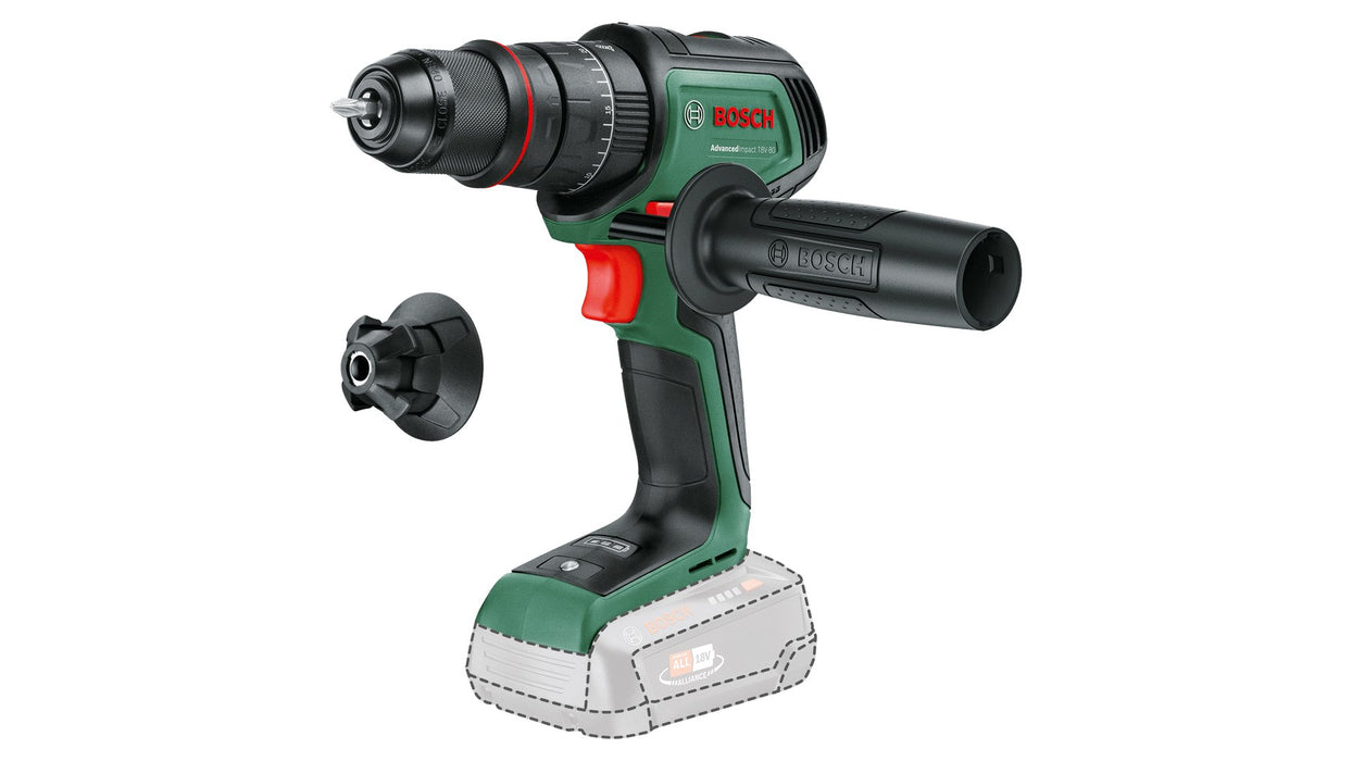 EAN 4053423239638 - Bosch AdvancedImpact 18V-80 QuickSnap 1950 RPM Sin llave 890 g Negro, Verde imagen 1