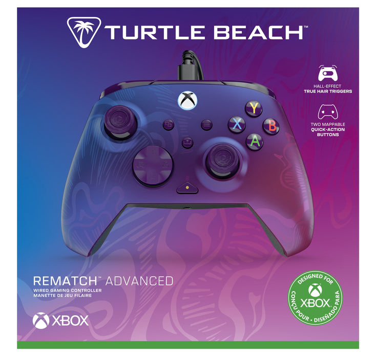 Turtle Beach Rematch Advanced Purple Fade Mando De Juego Con Cable