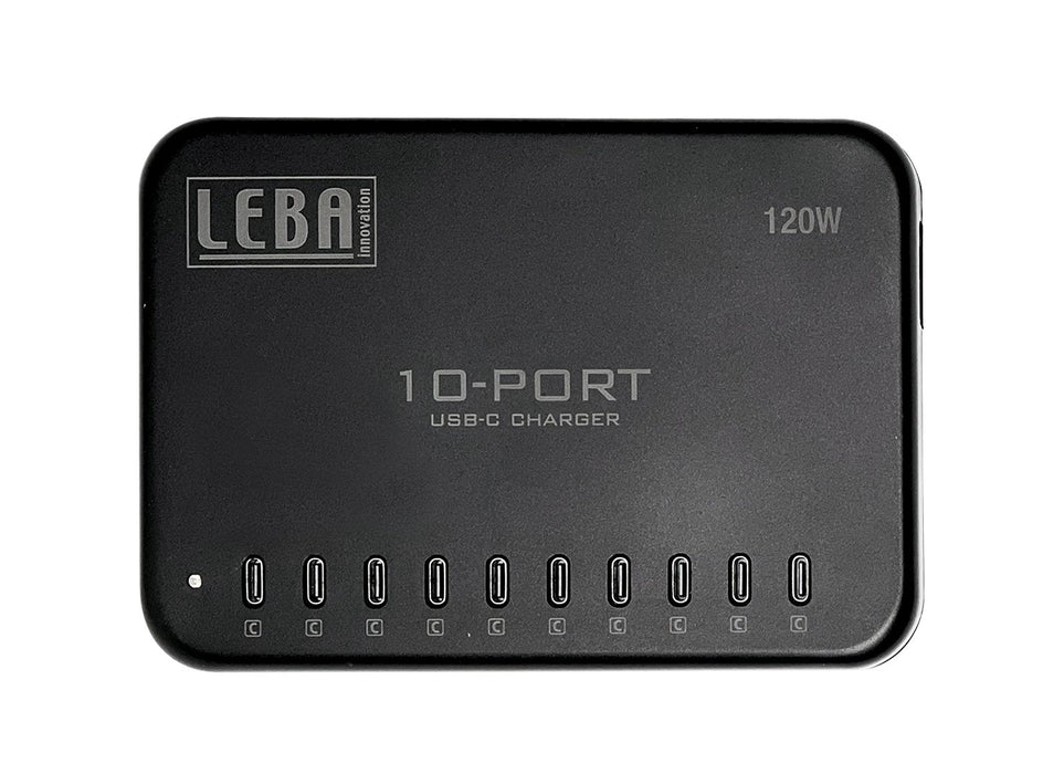Notecharge 10 Ports, Usb-C 12  Watt (Schuko Plug)