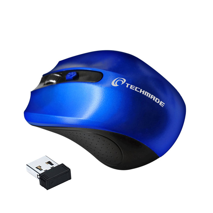 EAN 8099990140096 - Techmade TM-XJ30-BL ratón Oficina Ambidextro RF inalámbrico Óptico 1600 DPI imagen 2