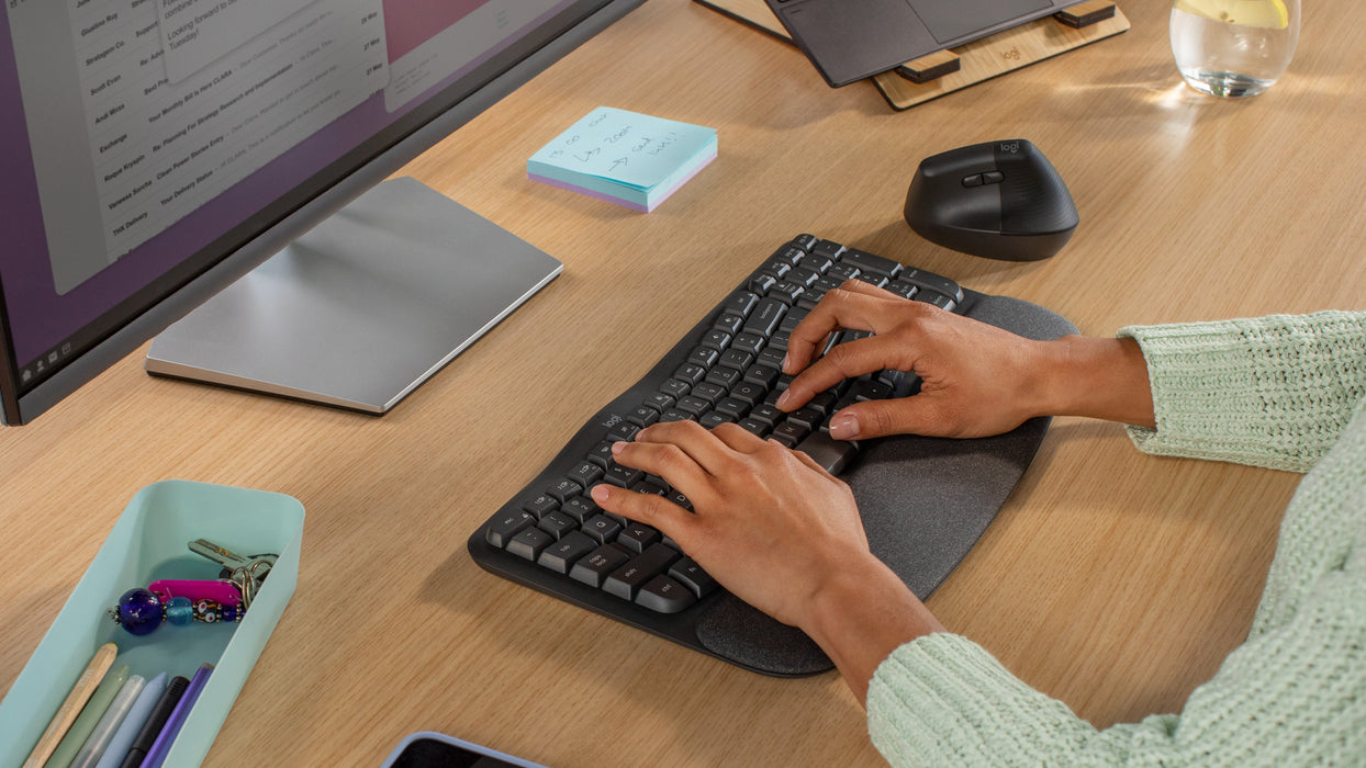 EAN 5099206117471 - Logitech ERGO 920-012304 teclado Oficina RF Wireless + Bluetooth QWERTY Internacional de EE.UU. Grafito imagen 8