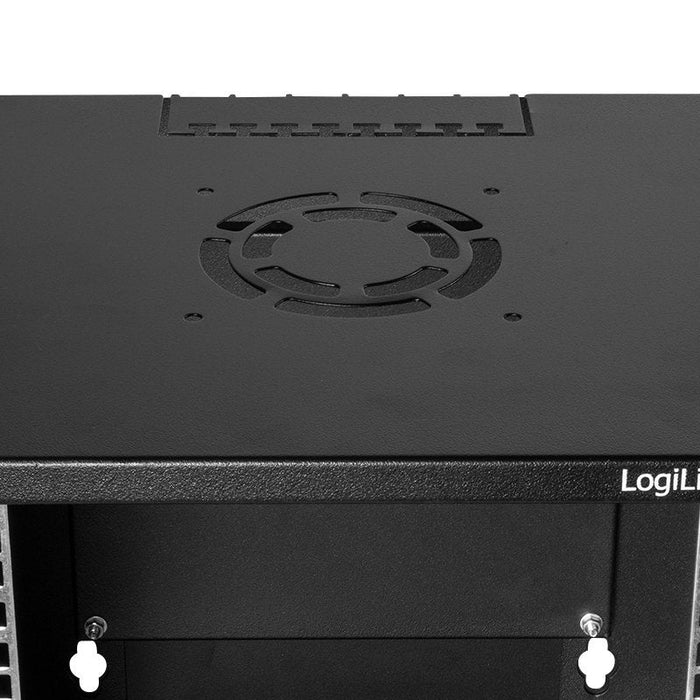 10" Wall Mount Cabinet Econline, 6u, Negro