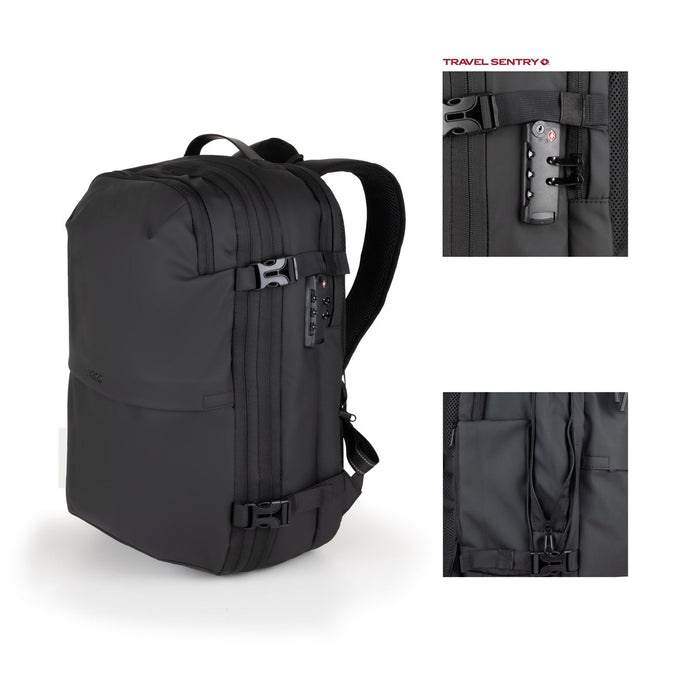 Mochila De Viaje Al Vacío + Bomba Aire, Negro