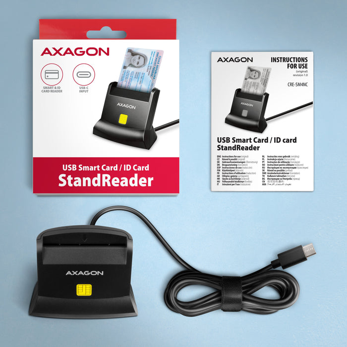 Axagon Cre-Sm4nc Usb-C Smart Card Standreader