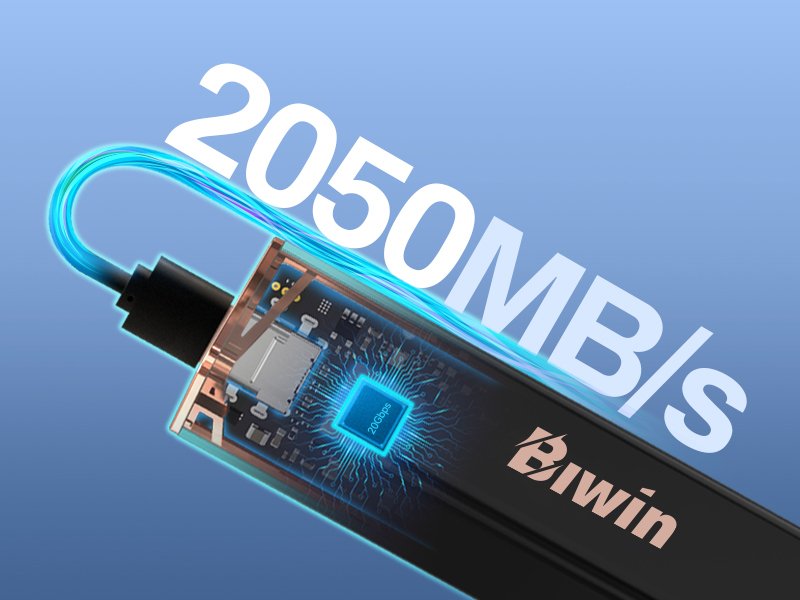 EAN 6955914623026 - Biwin PD2000 1 TB USB Tipo C USB 3.2 Gen 2x2 Azul imagen 14
