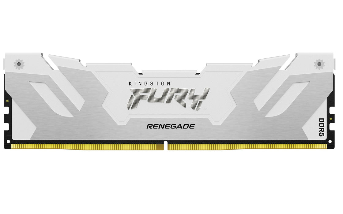 Mimoria Kingston Fury 48 Gb Ddr5-8000 (2x 24 Gb) Plateado/Blanco, Kf580c38rwk2-48, Renegade, Intel Xmp Kf580c38rwk2-48