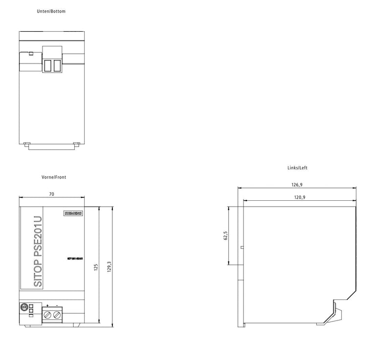 Siemens Puffermodul 6ep1961-3ba01 Sitop 100ms Hasta - (Offline-) Usv - 960 W