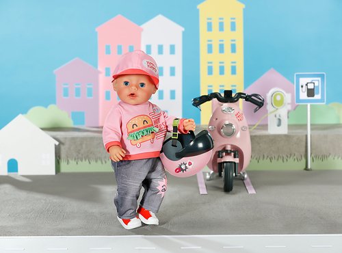 Zapf Creation Baby Born Scooter Helm 43cm (Rosa) 840801