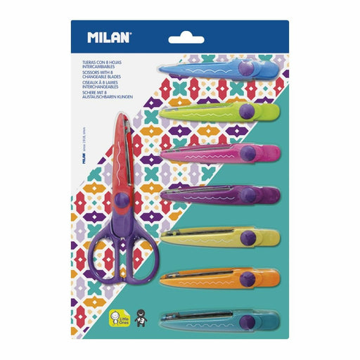 EAN 8411574006725 - Milan 14930908 tijera de escritorio y manualidades Tijeras de manualidades Corte con forma Multicolor imagen 1