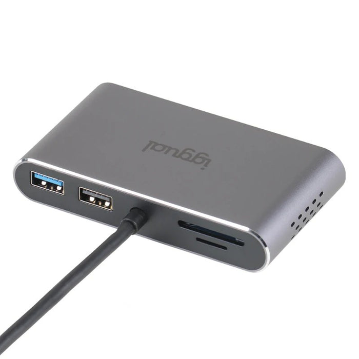 EAN 8435364319222 - iggual IGG319222 base para portátil y replicador de puertos Alámbrico USB 3.2 Gen 1 (3.1 Gen 1) Type-C Gr imagen 2