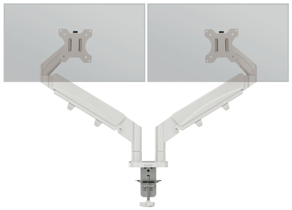 Leitz Ergo Dual Monitor Arm Gris, 1120x110x600