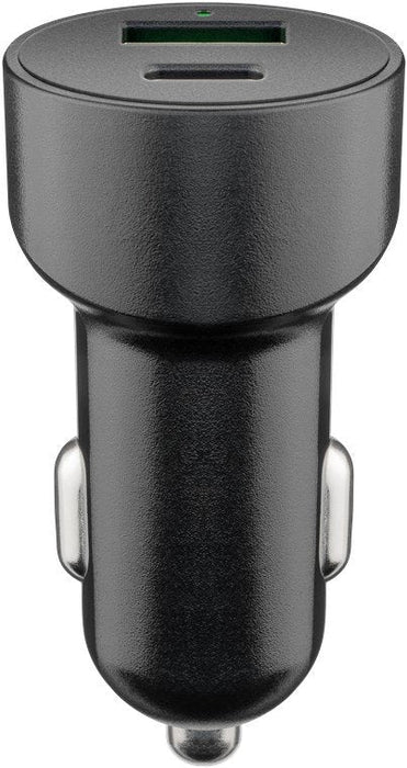Goobay Cargador Rápido Usb Doble Para Automóvil Usb-C Pd (Entrega De Energía) 39908