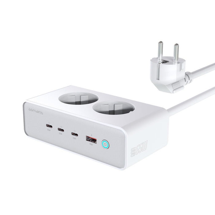 EAN 4252011910182 - 4smarts 540065 cargador de dispositivo móvil Universal Plata, Blanco Corriente alterna Carga rápida Inter imagen 1