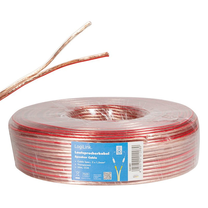 Logilink Ca1081 Cable De Audio 50 M Transparente