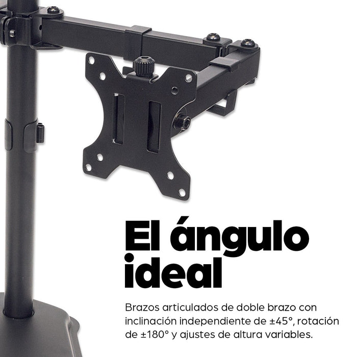 EAN 0766623461559 - Manhattan 461559 soporte para monitor 81,3 cm (32") Escritorio Negro imagen 7