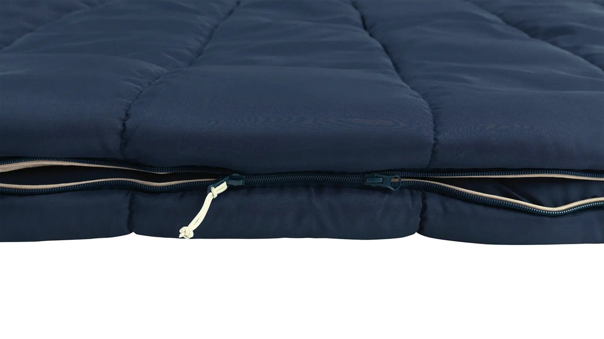 Outwell Contour Lux Double Sleeping Bag, Deep Blue