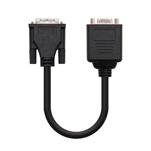 EAN 8433281004962 - Nanocable 10.15.1950 adaptador de cable de vídeo 0,2 m DVI 2 x VGA (D-Sub) Negro imagen 1