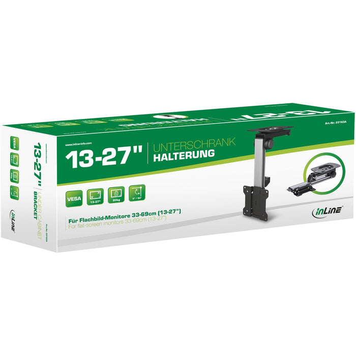 Soporte Para Debajo Del Gabinete Inline Para Pantallas De Hasta 68 Cm 27" Hasta 20 Kg