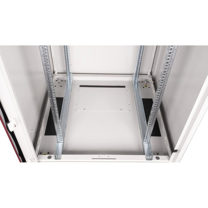 Roline 19-Zoll Netzwerkschrank Basic 22 He, 800x800 Bxt Glastr Grau