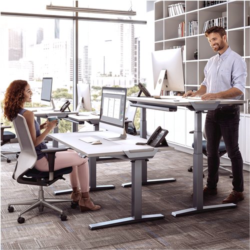 EAN 0043859742950 - Fellowes Levado 2 pata(s) Plata imagen 3
