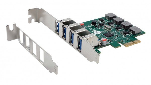 Usb 3.2 Gen 1 Pci-E Karte + 4 Ports Inkl.Lowprofilebügel,4xexterne Ports