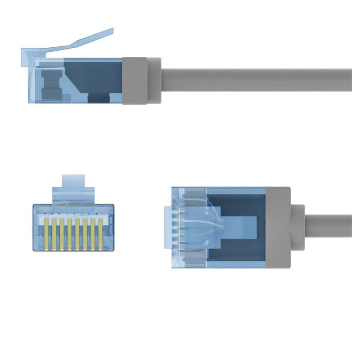 EAN 4040849742224 - Goobay 74222 cable de red Gris 1 m Cat6a U/UTP (UTP) imagen 3